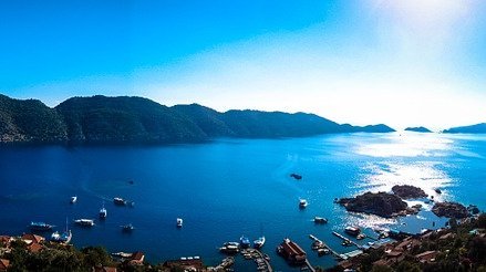 Foto von einer Küstenlandschaft in der Türkei