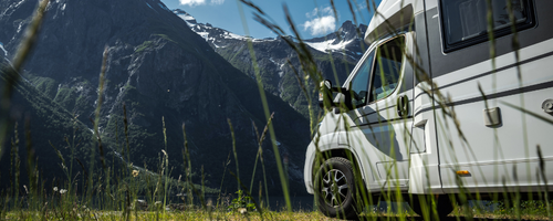 Camper im Frühling